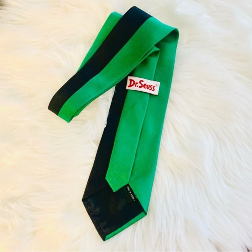 Dr. Seuss the Grinch Silk Tie‎ Green Black - Picture 6 of 8